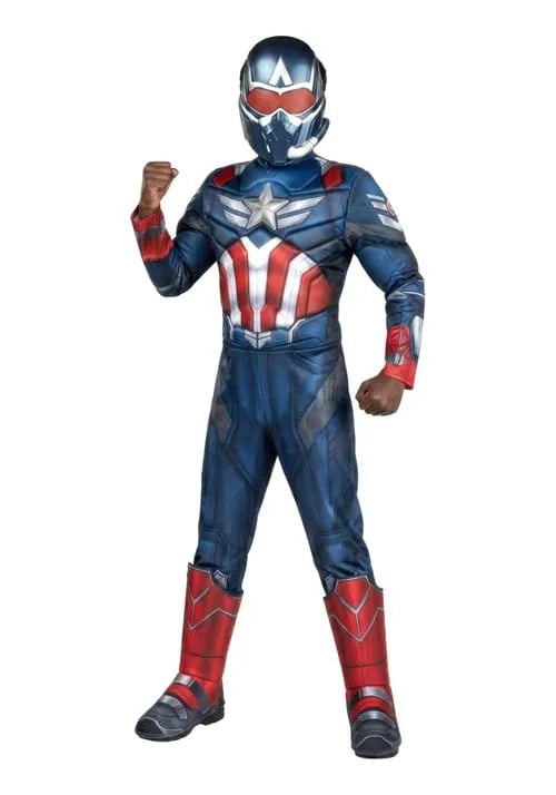 Deluxe Boy's Captain America Sam Wilson Costume