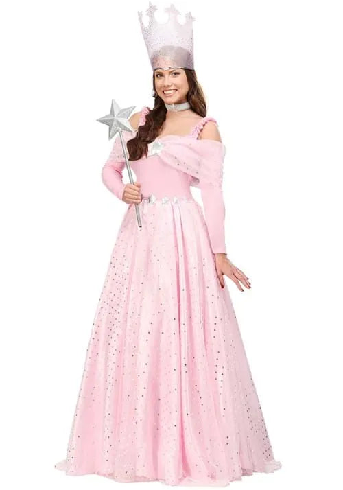 Deluxe Women's Pink Witch Dress Costume