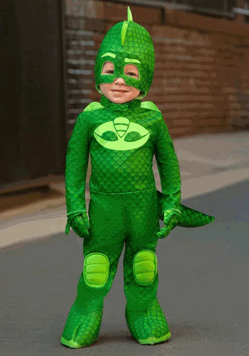 Boy's Deluxe PJ Masks Gekko Costume Main image