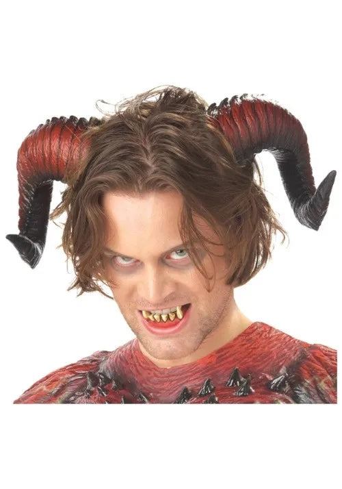 Adult Demonic Teeth and Devil Horns Main image