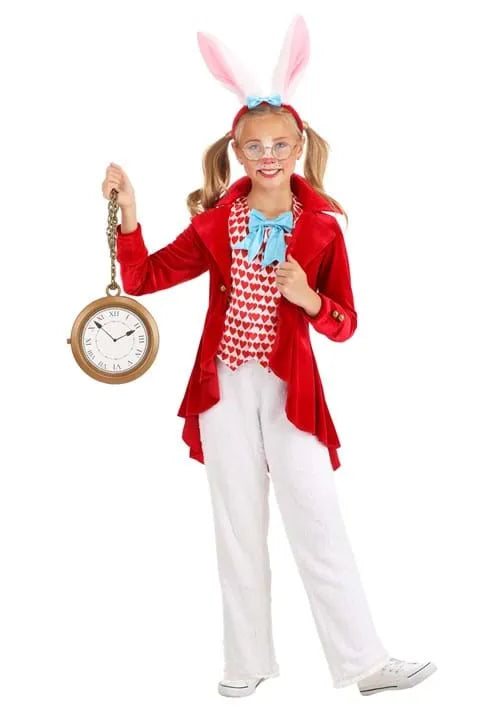 Girl's Dignified White Rabbit Costume