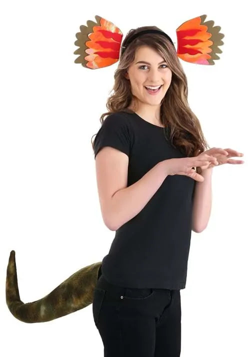 Dilophosaurus Headband & Tail Costume Kit