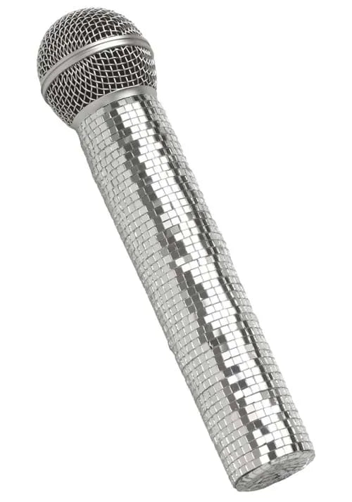 Disco Tile Costume Microphone Accessory