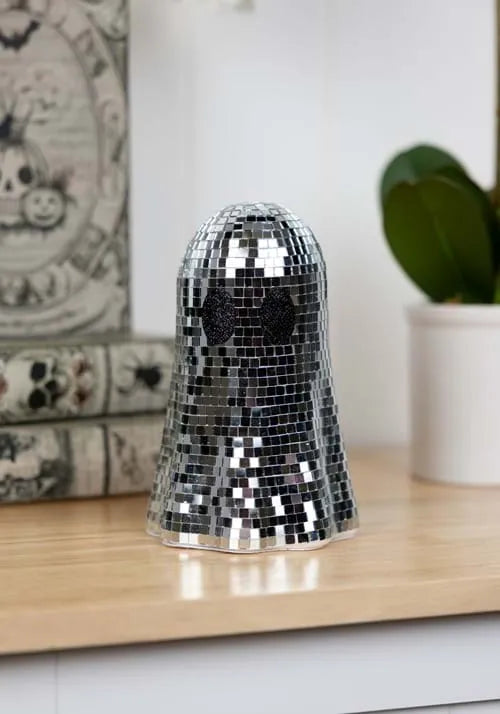 7.25-Inch Disco Tile Ghost Decoration