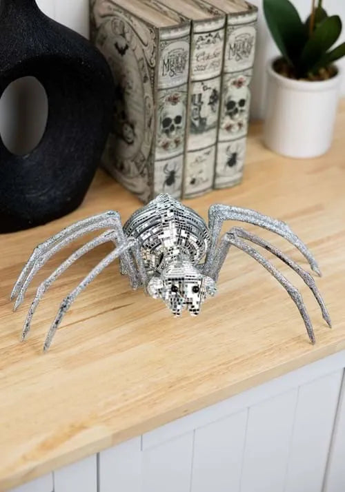 14-Inch Disco Tile Spider Decoration Main image