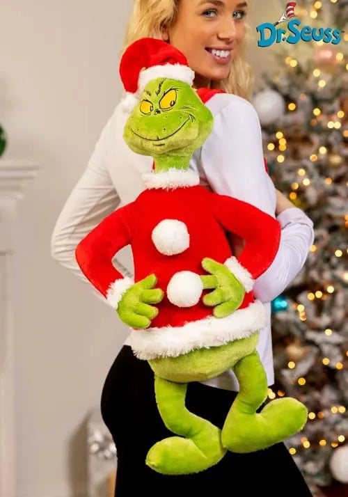 Dr. Seuss Plush Santa Grinch Backpack