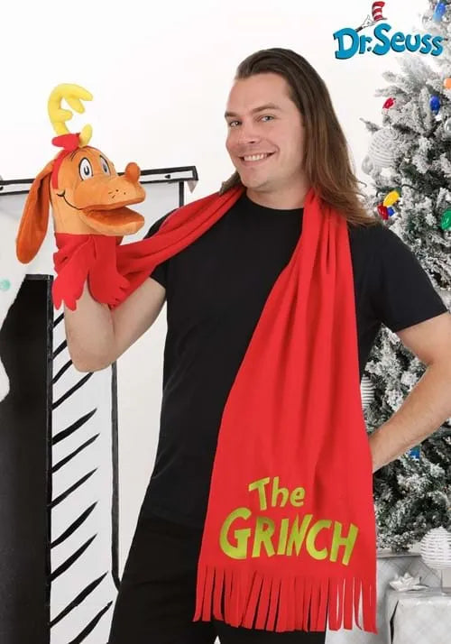 Dr. Seuss Max the Dog Red Costume Scarf