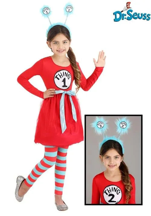 Dr. Seuss Thing 1 & 2 Girls Costume