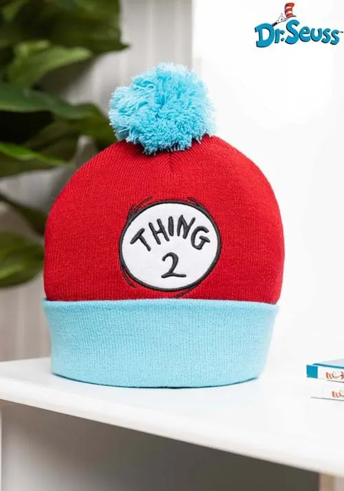 Dr. Seuss Thing 2 Pom Beanie