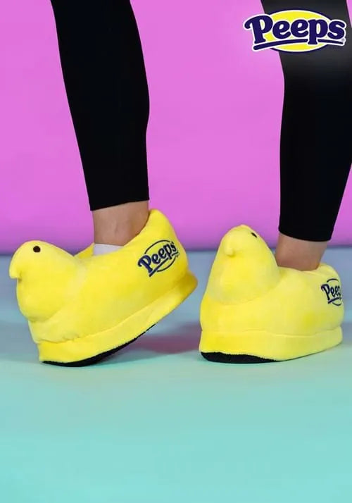Easter Yellow Peeps Slippers for Adults