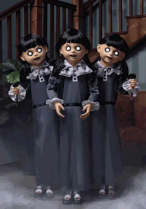 4FT Evil Triplets Animatronic Decoration Main image