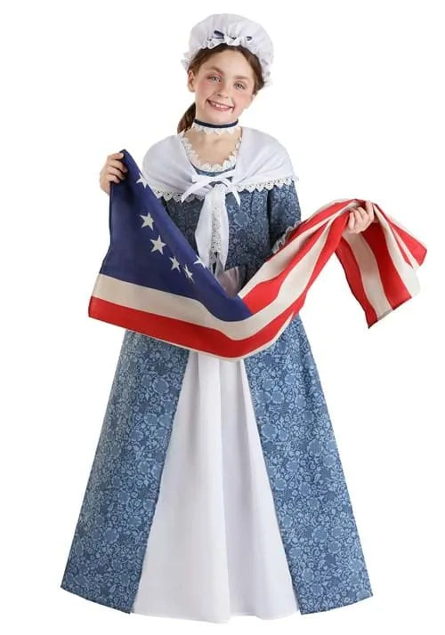 Betsy Ross Girl's Costume Main image