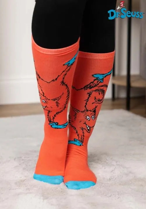 Fox in Socks Knee High Adult Costume Socks
