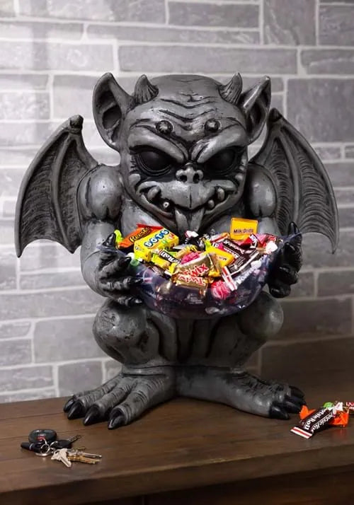 21-Inch Gargoyle Candy Bowl Holder Decoration Main image