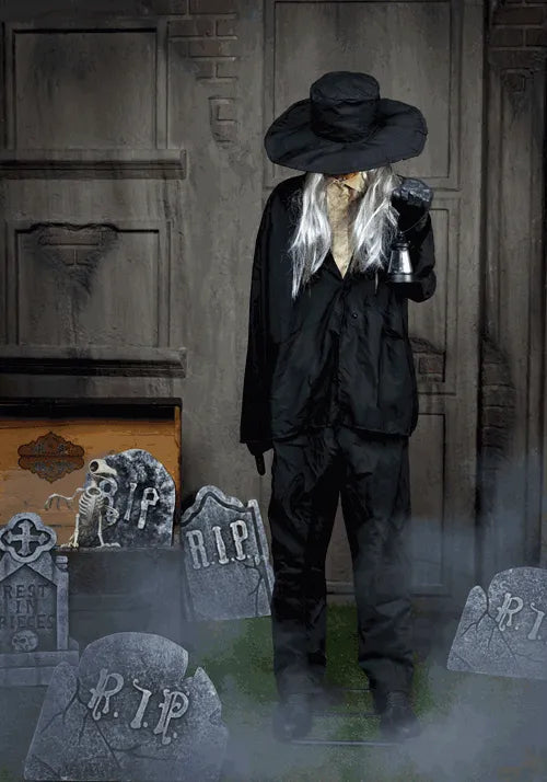 6FT Ghastly Gravedigger Animatronic Decoration - Tekky