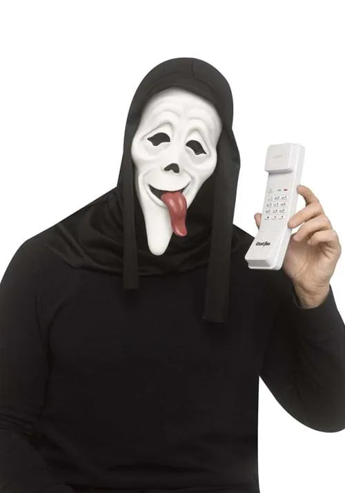 Adult Ghost Face Wassup! Mask & Phone Costume Kit Main image