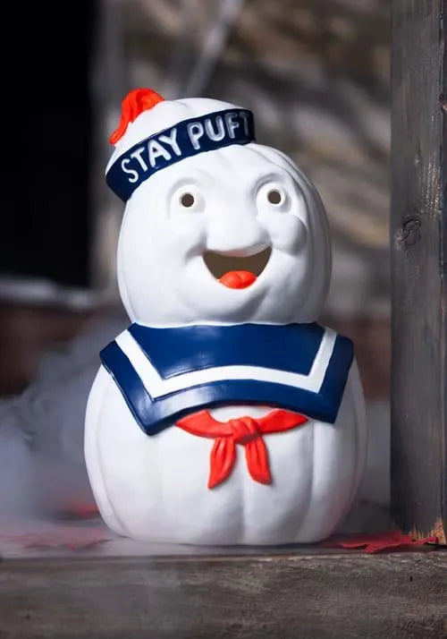 12-Inch Ghostbusters Light Up Stay Puft Pumpkin Decoration