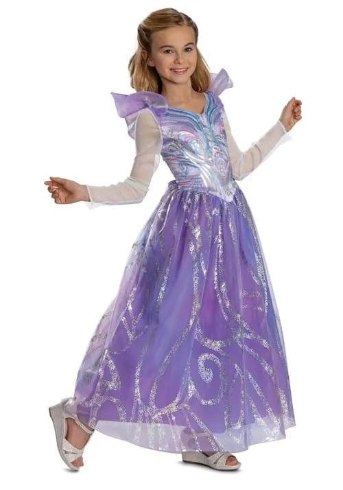 Deluxe Wicked Glinda For Good Girl's Costume