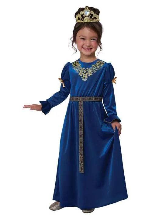Girl's Blue Royal Renaissance Princess Costume