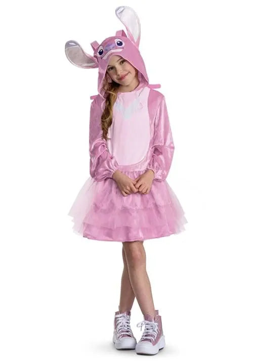 Girl's Disney Lilo and Stitch Angel Pink Costume Dress