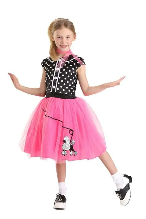 Girl's Retro 50s Sock Hop Costume