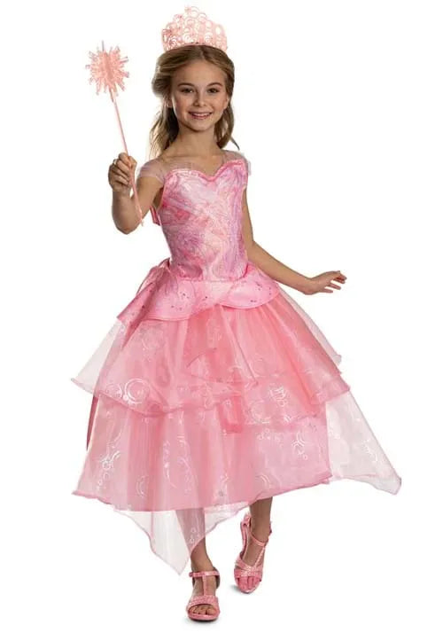Girl's Wicked Pink Glinda Dress Costume