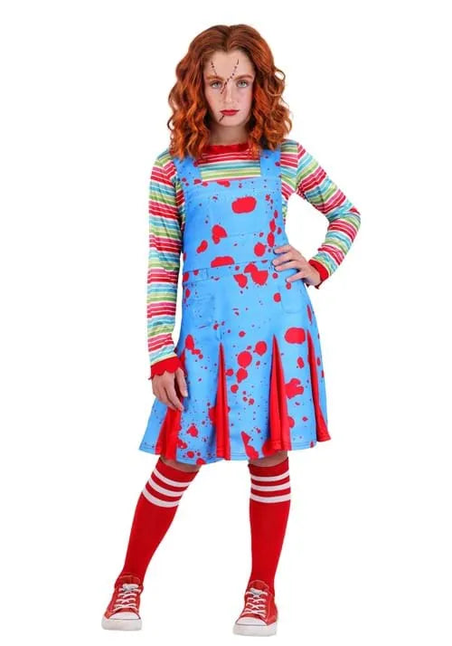Girl's Come Play Killer Doll Costume