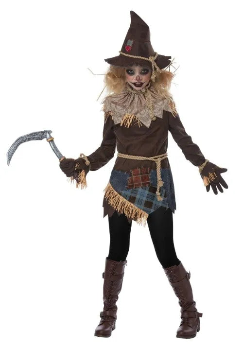 Girl's Creepy Scarecrow Costume