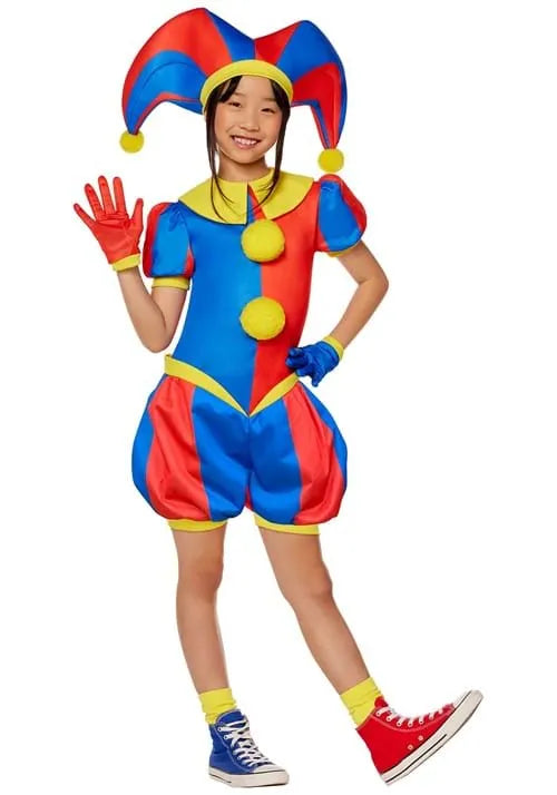 Girl's Digital Circus Pomni Costume