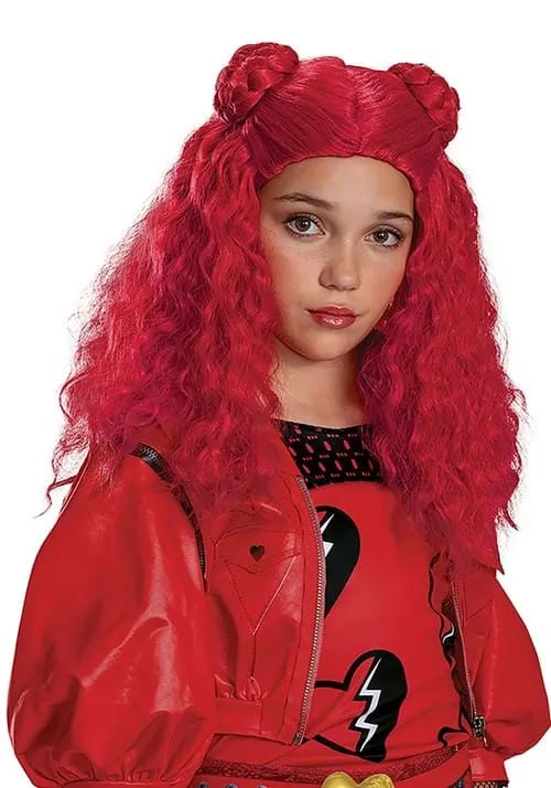 Girl's Disney Descendants 4 Red Costume Wig