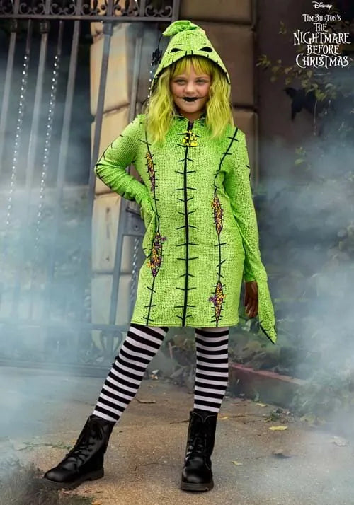 Girl's Deluxe Disney Oogie Boogie Hoodie Costume Dress