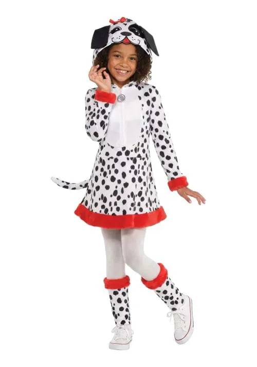 Girl's Dotted Dalmatian Doggy Costume Dress