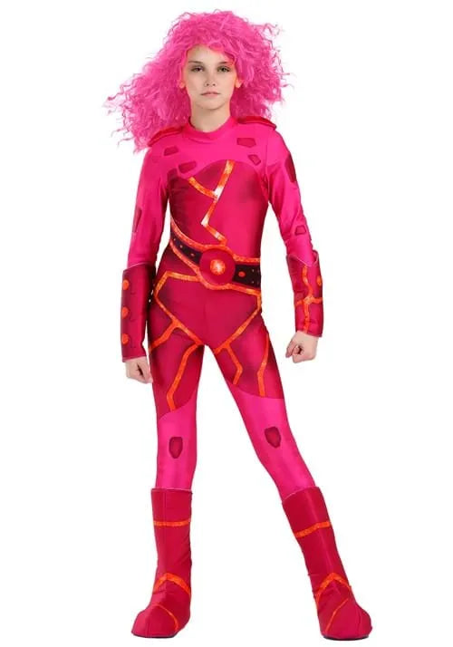 Girl's Fiery Superhero Costume