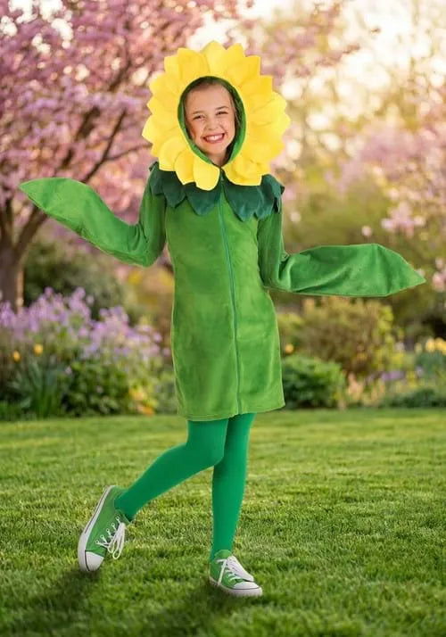 Flower Hoodie Dress for Girls