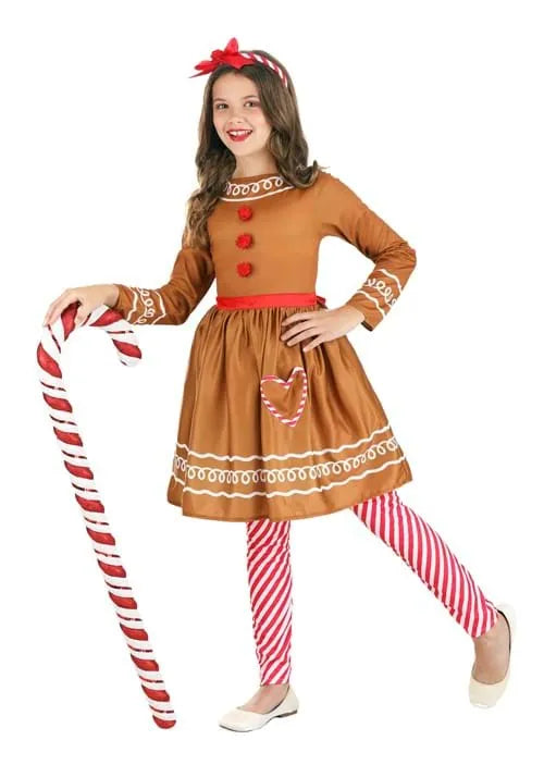 Girl's Gingerbread Costume Dress