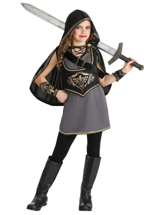 Girl's Hooded Huntress Costume