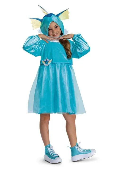 Girl's PokÃ©mon Vaporeon Hooded Costume Dress