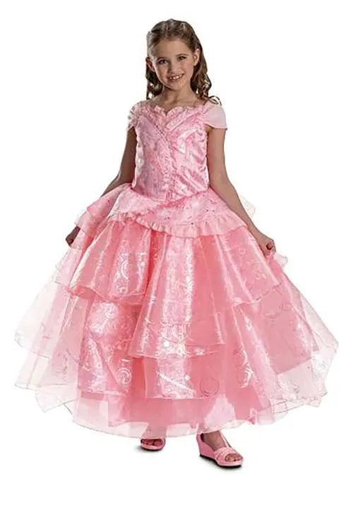 Girl's Prestige Wicked Glinda Pink Dress Costume