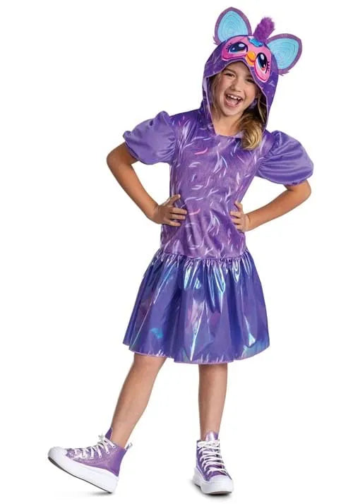 Girl's Purple Furby Costume Dress