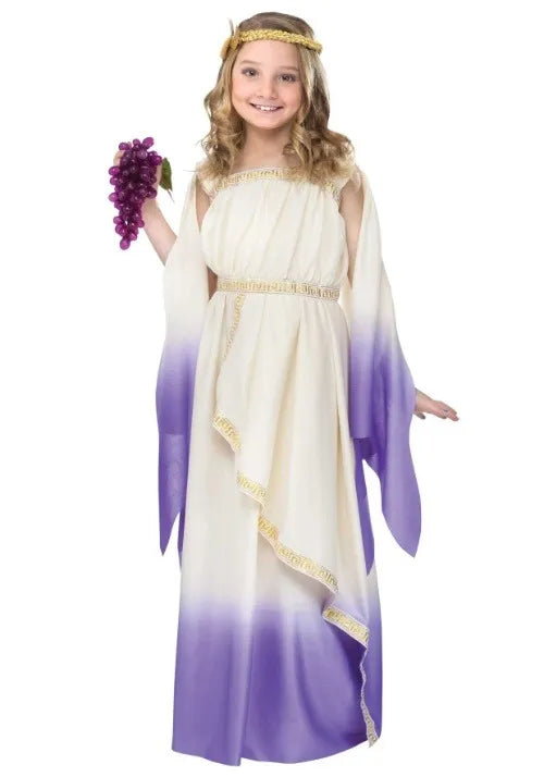 Girl's Purple Goddess Costume