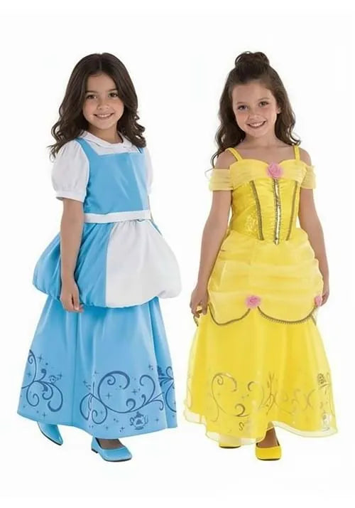 Girl's Reversible Belle Costume Dress
