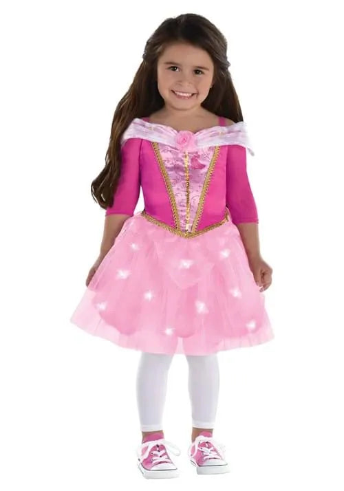 Girl's Toddler Sleeping Beauty Light Up Costume