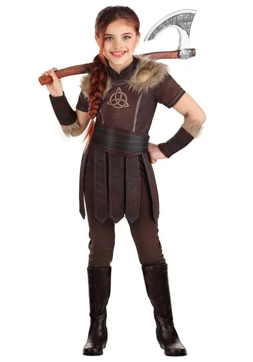 Girl's Valorous Viking Costume