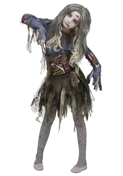Girl's Zombie Dress Costume