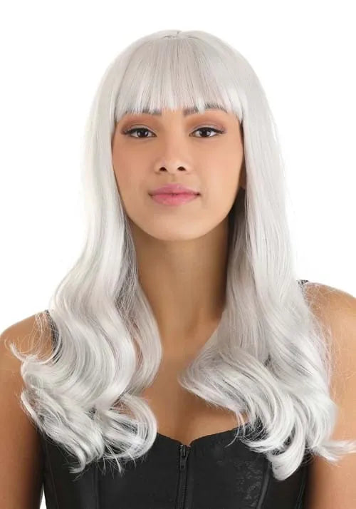 Gray Wavy Long Women's Wig