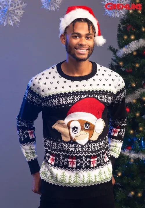Adult Gremlins Gizmo Claus Ugly Christmas Sweater Main image