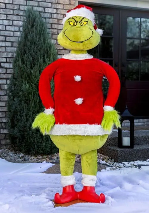 5.8FT Grinch Santa Animatronic Holiday Decoration