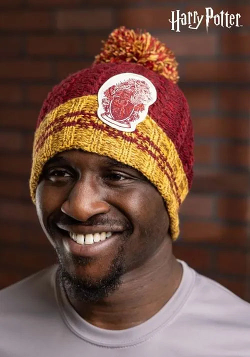 Harry Potter Gryffindor Heathered Pom Beanie