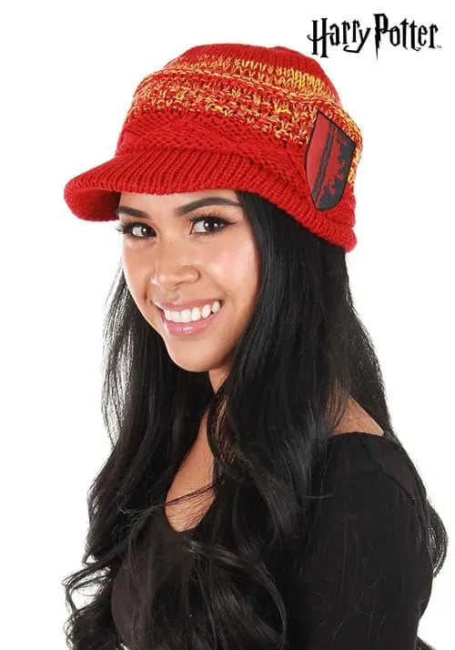 Gryffindor Knit Brim Costume Cap