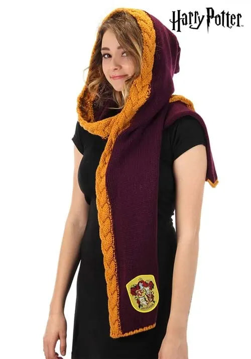 Gryffindor House Knit Costume Hood